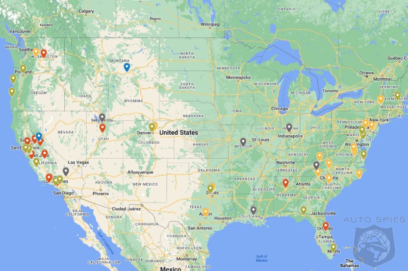 Leak Reveals Over 50 New Tesla Supercharging Locations
